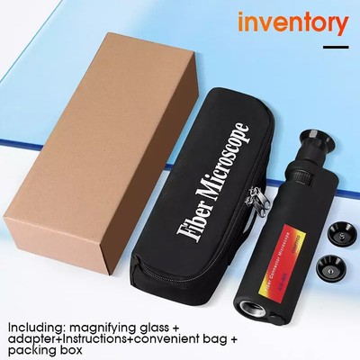 400X Fiber optic end face microscope Magnifying Glass 2.5mm/1.25mm SC/FC/ST/LCps