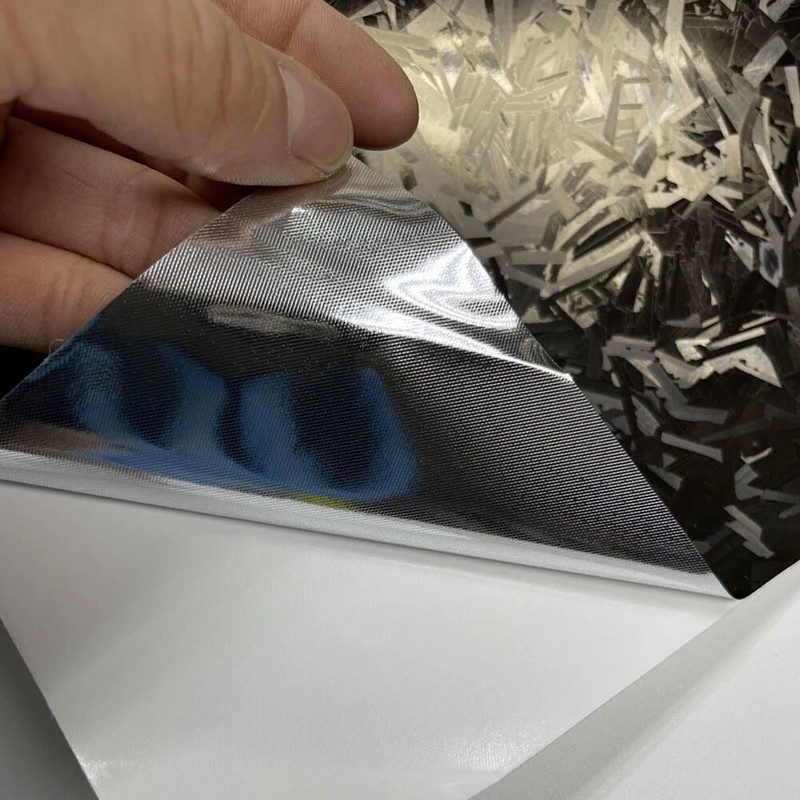 30*150CM Glossy 3D Forged Carbon Fiber Vinyl Wrap Film Air