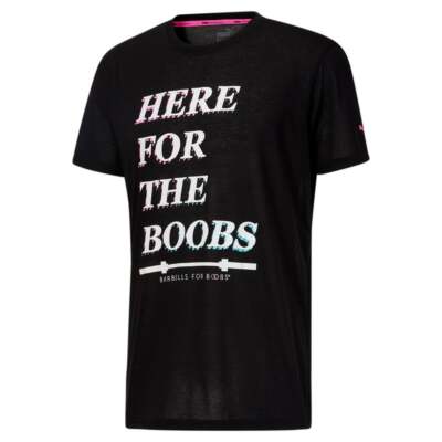 

Puma Bfb Slogan Graphic Crew Neck Short Sleeve TShirt Mens Black Casual Tops 521, Черный, Puma Bfb Slogan Graphic Crew Neck Short Sleeve TShirt