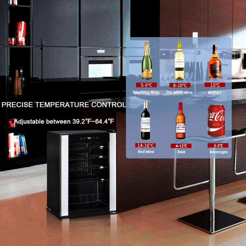 SMETA Freestanding Single Zone  Refrigerator Under Counter Cooler Cellar for   Q