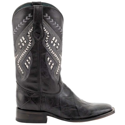 

Мужские черные классические ботинки Ferrini Italia Jesse Alligator Square Toe Cowboy 43593-0, Черный, Ferrini Italia Jesse Alligator Square Toe Cowboy