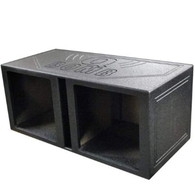 QPOWER QBOMB15VSQ QBOMB 15 INCH CENTER VENTED DUAL PORTED SUBWOOFER ENCLOSURE