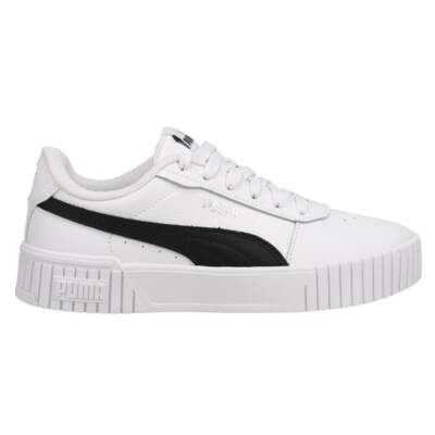 

Puma Carina 2.0 Женские белые кроссовки с перфорированной платформой Повседневная обувь 385849-0, Белый, Puma Carina 2.0 Perforated Platform