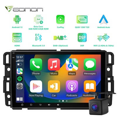 CAM+Android 13 8Core 6+64G Car Stereo GPS CarPlay For Chevrolet Silverado 2500HD
