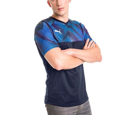 

Puma Cup V Neck Short Sleeve Athletic Mens 703773-06, Синий, Puma Cup V Neck Short Sleeve Athletic