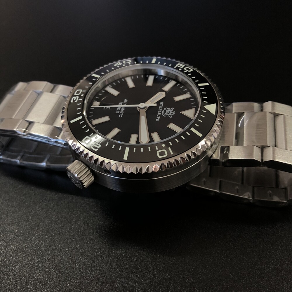 Pre-owned Steeldive Men Diving Watch Automatic Wristwatch Diver 1000m Waterproof Luminous