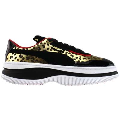 

Puma Deva X Charlotte Olympia Leopard Platform Женские черные кроссовки Casual Sho, Черный, Puma Deva X Charlotte Olympia Leopard Platform