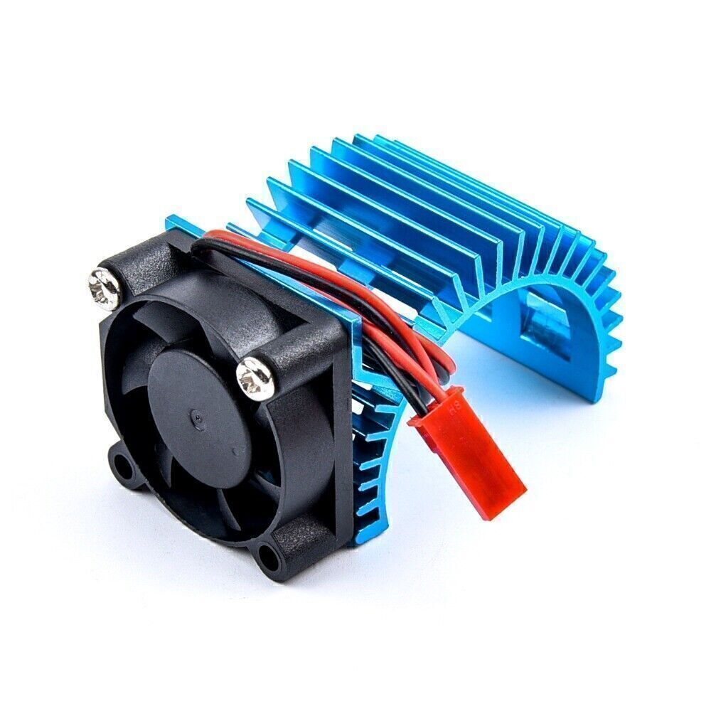 RC 380 540 Motor Aluminum Cover Heat Sink with Cooling Fan for 1/8 1/10 RC Car