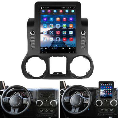 9.7'' Vertical Android 13 Car Stereo Radio GPS NAV For Jeep Wrangler JK 2011-2014