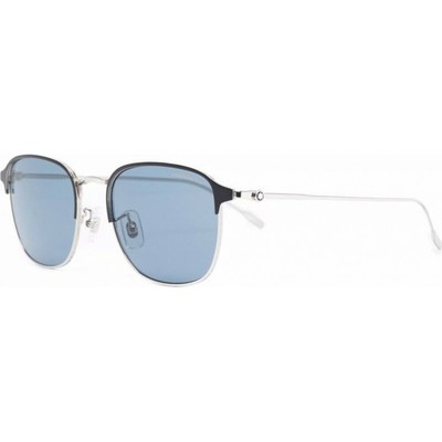 NEW Mont Blanc MB0189S-006-54 Silver Sunglasses