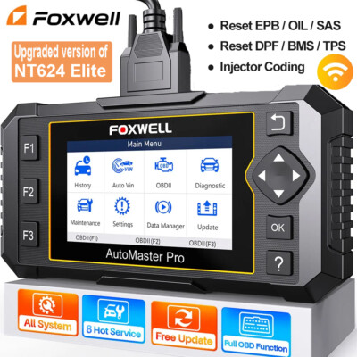 FOXWELL NT624 Pro Full System Auto Diagnostic Scan Tool OBD2 Scanner Code Reader