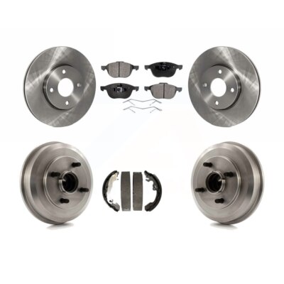 Front & Rear Ceramic Brake Pads & Rotors Kit for 2005-2007 Ford Focus