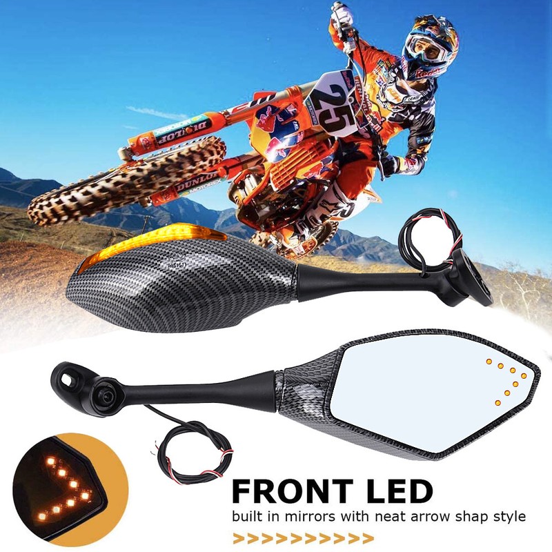 Sell CARBON Turn Signal Integrated Mirrors For HONDA CBR 600 F4i 929 954 1000 RR F1 In La Verne - Foto 2