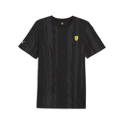 Футболка с коротким рукавом и круглым вырезом Puma Sf Race Graphic, мужские черные повседневные топы, 62379