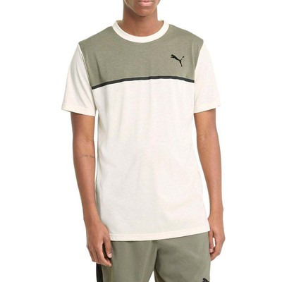 

Мужская футболка с круглым вырезом и коротким рукавом Puma Train Off White Athletic Sports 520110-, Puma Train Crew Neck Short Sleeve T-Shirt