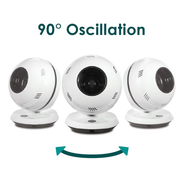 Bladeless Oscillating Fan 12-Speed Safety-First, Quiet Energy Efficient 90 Deg.