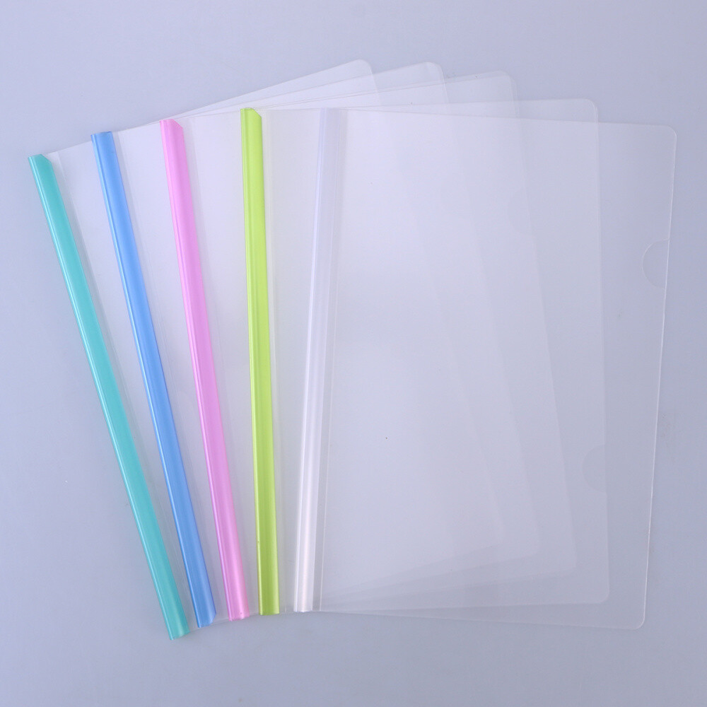 10pcs Plastic A4 Report Cover Paper Organizer with Sliding Bar Office Stationary eBay