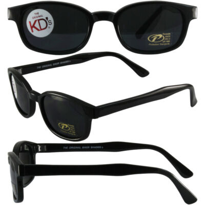 KD Original KD's DARK GREY LENS Sunglasses Motorcycle Glasses & Pouch 2120