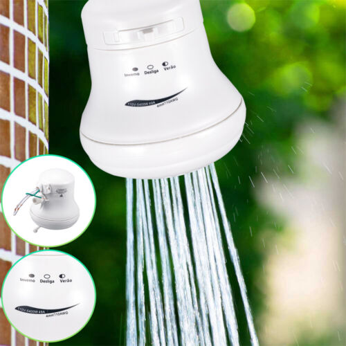 5400W Electric Shower Head Instant Hot Water Bath Heater Boiler Tool Shower