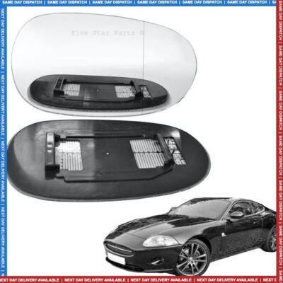 Right Driver side wing mirror glass for Jaguar XK 2006-2009 heated