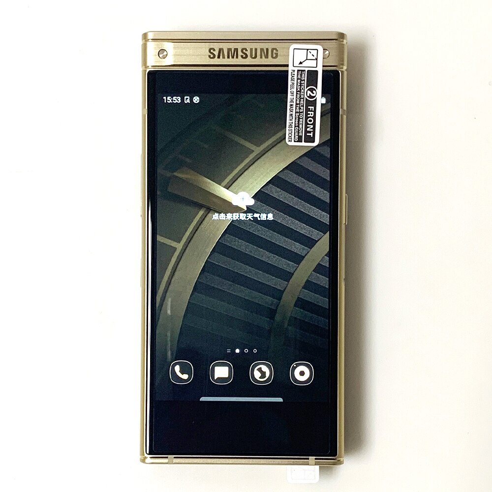 スマートフォン本体 Samsung w2018 Original Samsung Galaxy W2018 AMOLED Dual Screen 12MP 4G