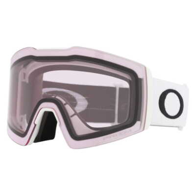 【曇/降雪】オークリーFall Line L (PrizmSnow Clear） Snow Goggle Oakley Fall Line L Matte White Prizm Clear