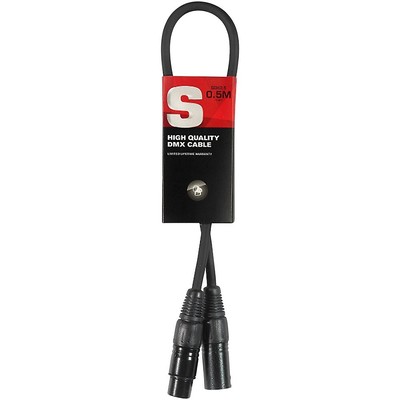 Stagg DMX cable, XLR/XLR (m/f) 1.5 ft. Black