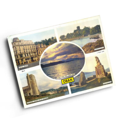 A6 PRINT - Vintage Scotland - Oban (ac)