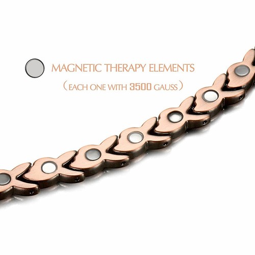 SUPER STRONG Pure Copper Arthritis Therapy Magnetic Bracelet Women Handmade USA