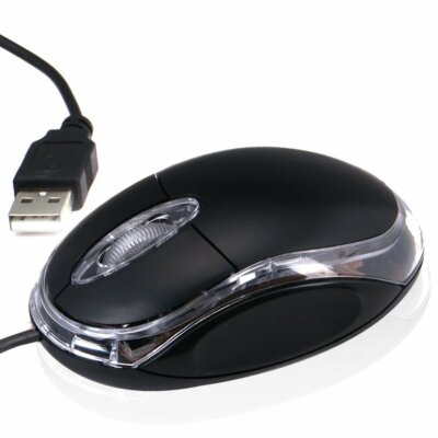 Wired USB Optical Mouse Wireless Optical Mouse Retractable Mini USB Mouse For PC