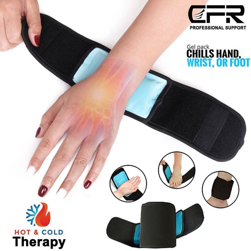 Hot Cold Gel Ice Heat Pack Ankle Wrist Foot Muscle Injuries 