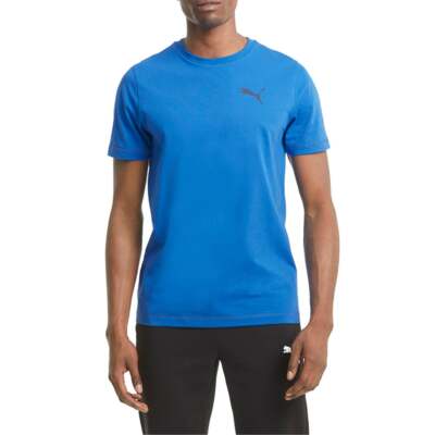 

Puma Active Soft Crew Neck Short Sleeve Athletic T-Shirt Mens Size  Casual T, Синий, Puma Active Soft Crew Neck Short Sleeve Athletic T-Shirt