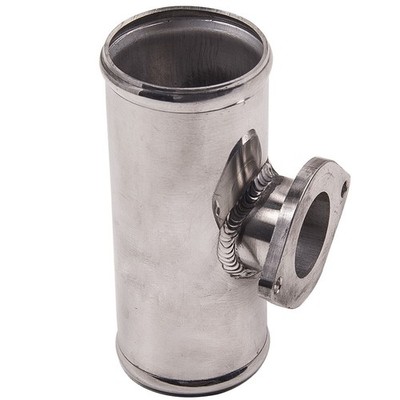2.5 inch 63mm Aluminum Blow Off Valve BOV Adaptor Flange T-Pipe Tube Type New