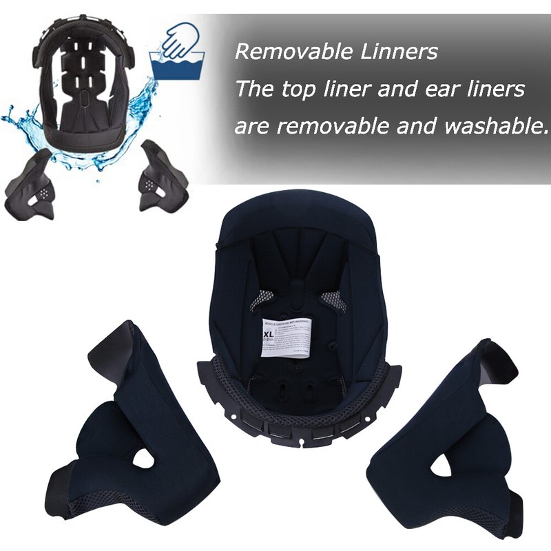 DOT Motorcycle Full Face Helmet Dual Visors Modular Flip up Street Bike Touring