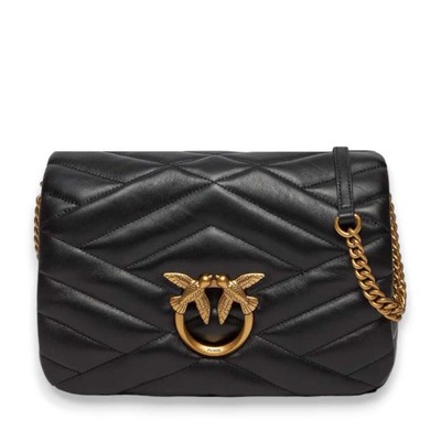 NEW PINKO Cross body bag Love Click Classic Puff Ladies Black - 101585-A1ET-Z99Q