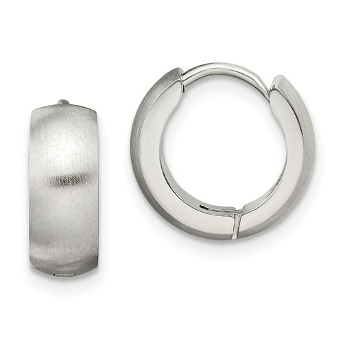 Stainless Steel Brushed & Polished Round Hinged Hoop