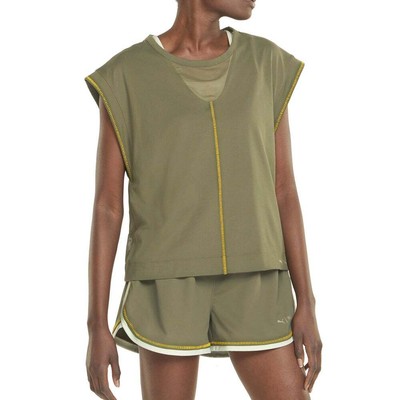

Puma Frida Kahlo X Cloudspun Crew Neck Short Sleeve Athletic Womens Green T-Shi, Зеленый
