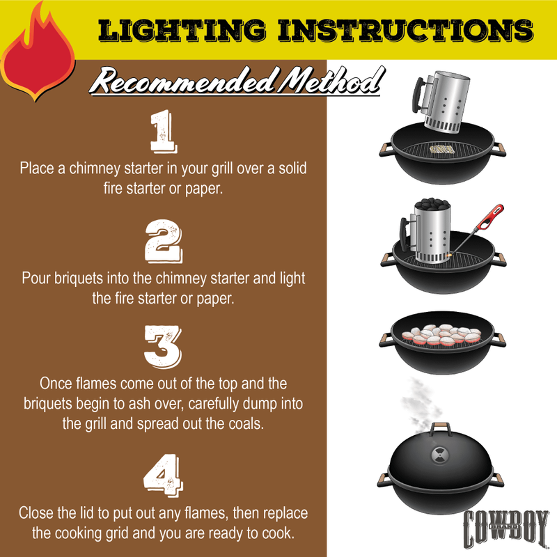 Cowboy Hardwood Charcoal Briquets, 20 Pounds Each (Pack of 2)