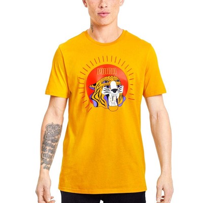 

Puma 596419-25 Mens Art Series Graphic Crew Neck Футболка с коротким рукавом Повседневная, Золотой, Puma Art Series Graphic Crew Neck Short Sleeve