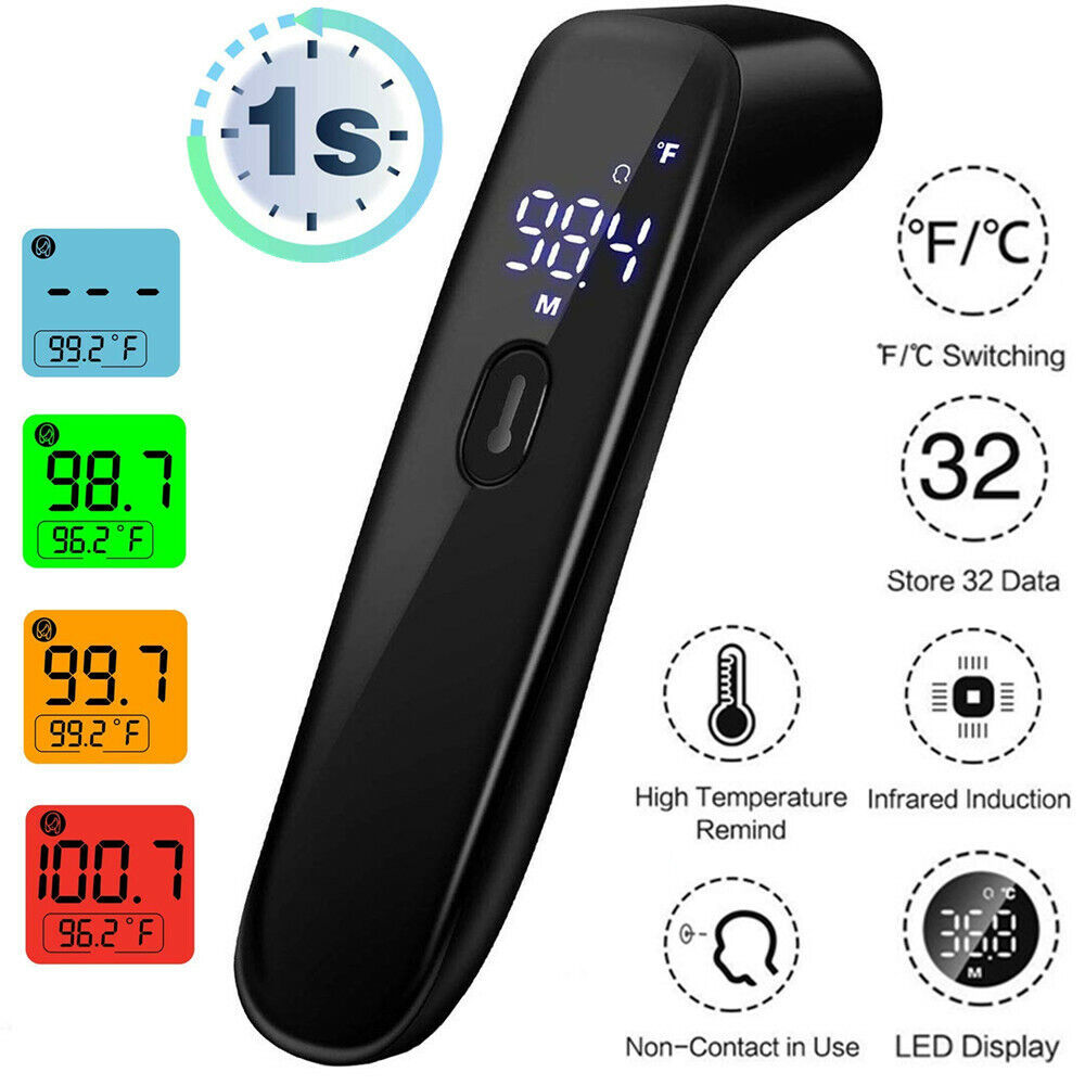 Digital Fieberthermometer Infrarot Stirnthermometer Kontaktlos Baby/Erwachsene