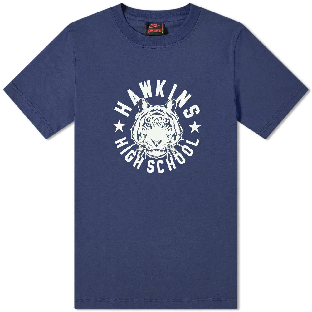 

Мужские кроссовки Nike x Stranger Things Hawkins High Navy Blue White CK2342-419 MEDIUM, Синий