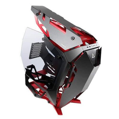 Antec Torque Black Red Open Frame Case, E-ATX, ATX, Micro-ATX, ITX. Tempered Gla