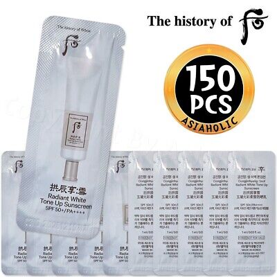 The history of Whoo Radiant White Tone Up Sunscreen 1ml x 150pcs (150ml) Sample