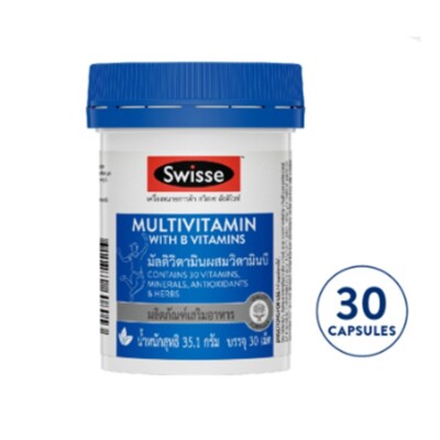 Swisse Ultivite Multivitamin With B Vitamins For Good Health, 30 Tablets