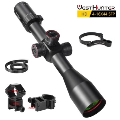 Hunting Rifle Scopes WESTHUNTER HD 4-16X44 SFP side focus wheel Optical Sights