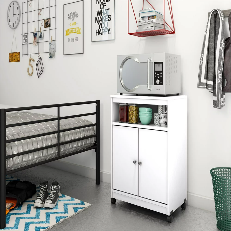 CABINET TVs, Microwaves, Kitchen Cart Brown/Black/White Available