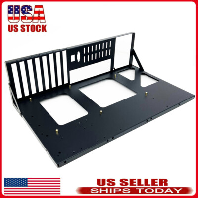 Open Air Graphics Card Bracket 4 GPU Computer Chassis Mining Rig Frame Case USA