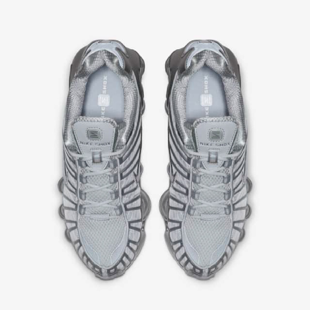Pre-owned Nike Shox Tl Pure Platinum And Metallic Silver Ar3566-003 [women Sz]