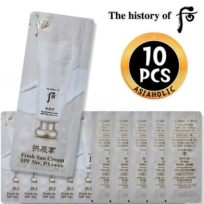 The history of Whoo Gongjinhyang Fresh Sun Cream 1ml (10pcs ~ 150pcs) Sample New