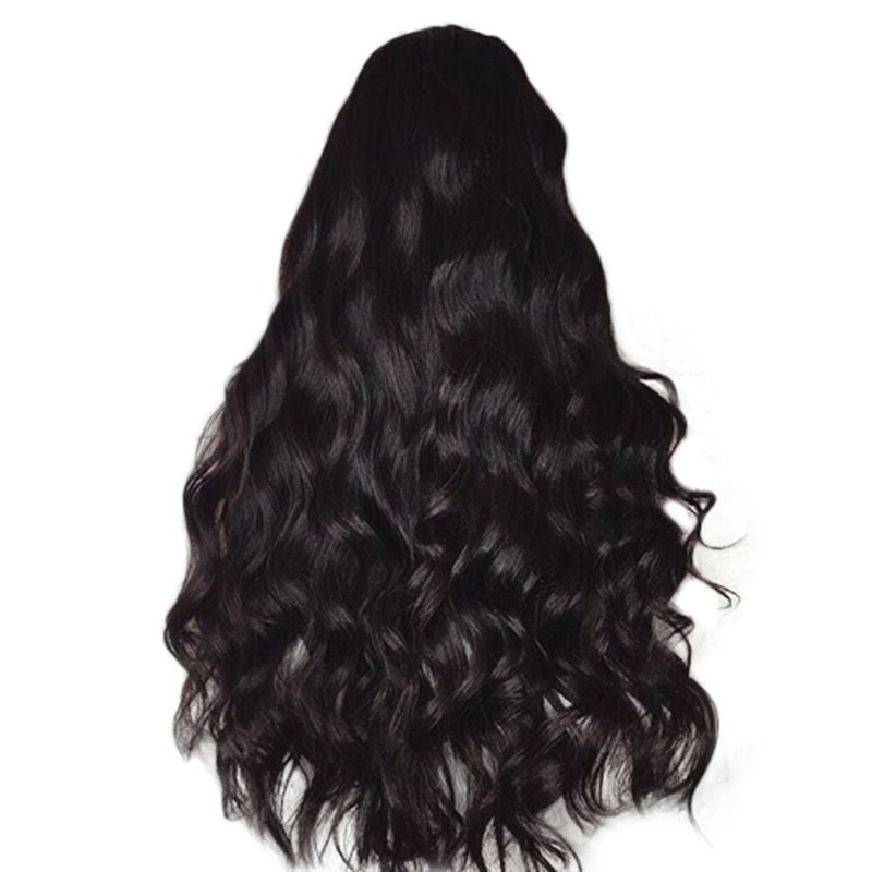 Black Loose Body Wave Brazilian Human Hair Full Wig Front Wig Pre